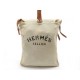 SAC A MAIN HERMES SELLIER ALINE EN TOILE CHEVRON BEIGE CANVAS HAND BAG 830€