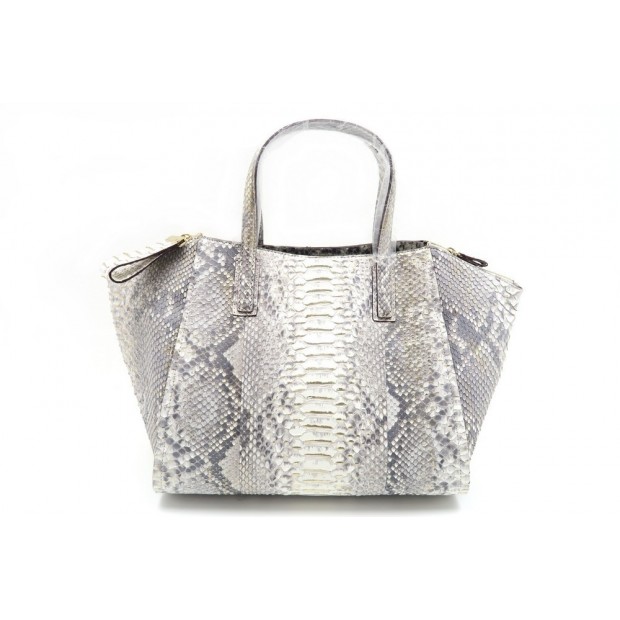 NEUF SAC A MAIN GERARD DAREL BUCI EN CUIR SERPENT PYTHON HAND BAG PURSE 1350€