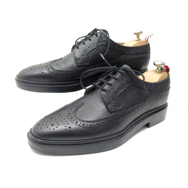 CHAUSSURES THOM BROWNE LONGWING BROGUE 39 DERBY BOUT FLEURI EN CUIR GRAINE 670€