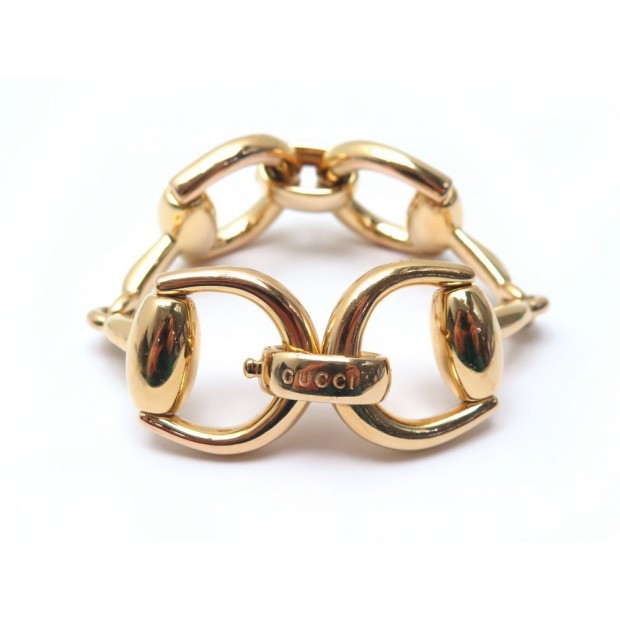 BRACELET GUCCI HORSEBIT OR JAUNE 18CT 