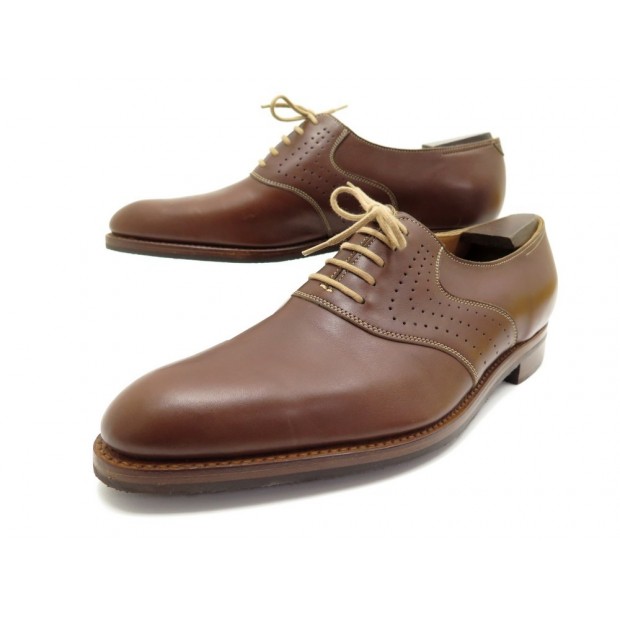 NEUF RICHELIEU JOHN LOBB CUIR MARRON + EMBAUCHOIRS JM WESTON 