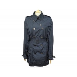 MANTEAU BURBERRY IMPERMEABLE TRENCH T 42 L AVEC CEINTURE BLEU MARINE COAT 1500€