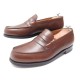 NEUF CHAUSSURES JM WESTON MOCASSINS 180 CUIR MARRON 7.5 E 41.5 LARGE 