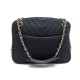 VINTAGE SAC CHANEL SHOPPING TOILE NOIR 