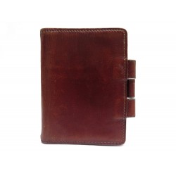 VINTAGE PORTE AGENDA HERMES COUVERTURE EN CUIR BOX MARRON DIARY COVER 435€