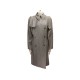 IMPERMEABLE HERMES FEMME 38 M LIN ET LAINE GRIS GREY LINEN WOOL RAINCOAT 2500