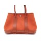 SAC A MAIN HERMES GARDEN PARTY 24 PM TOILE & CUIR ORANGE CANVAS HAND BAG 1920€