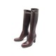 NEUF BOTTES PRADA CUIR MARRON 