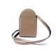 NEUF PORTE MONNAIE DELVAUX BANDOULIERE CUIR TAUPE +BOITE NEW LEATHER WALLET 500€