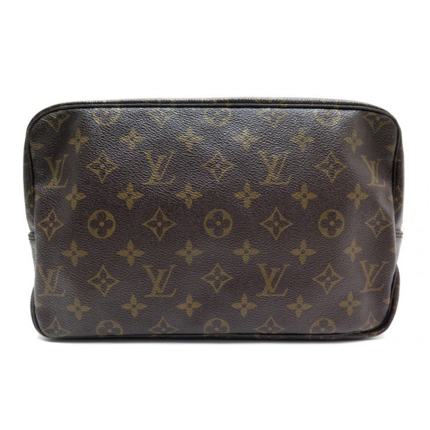 VINTAGE GRANDE TROUSSE DE TOILETTE LOUIS VUITTON SAC MONOGRAM TOILETRY POUCH 