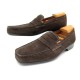 MOCASSINS WESTON EN DAIM MARRON 6 1/2 D + EMBAUCHOIRS 