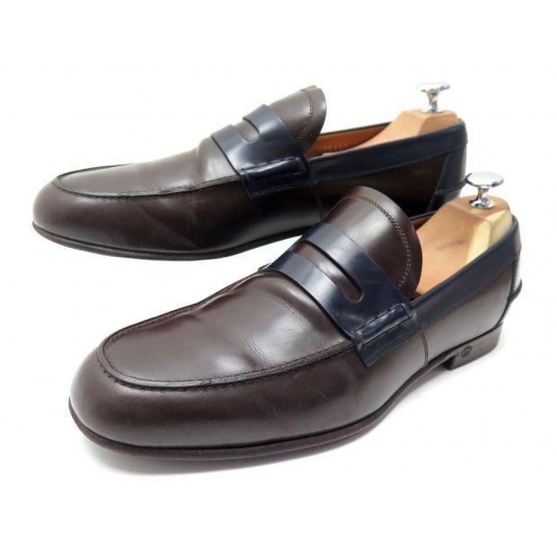 CHAUSSURES GUCCI MOCASSINS CUIR BICOLORE 