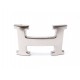 NEUF BOUCLE DE CEINTURE HERMES ACIER PALLADIE MARTELE