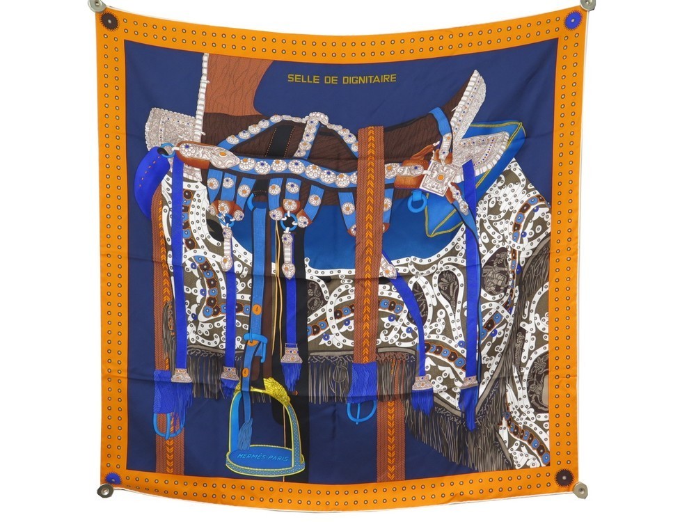 hermes selle de dignitaire scarf