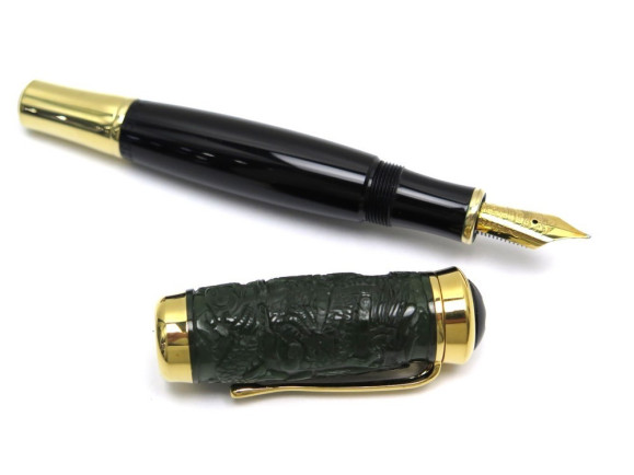 stylo plume a piston montblanc qing dynasty en resine