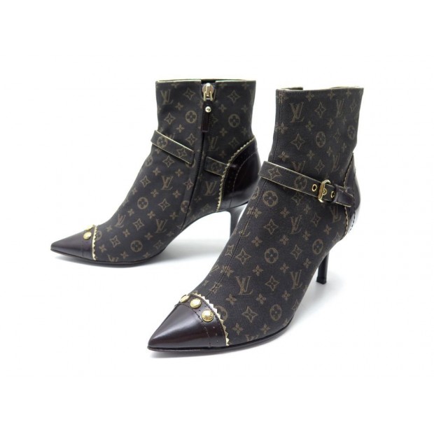 BOTTINES LOUIS VUITTON IDYLLES MINI LIN 