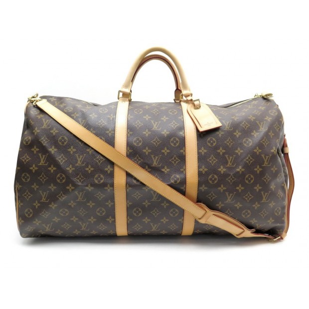 SAC VOYAGE LOUIS VUITTON KEEPALL 60 BANDOULIERE M41412 TOILE MONOGRAM BAG 1440€