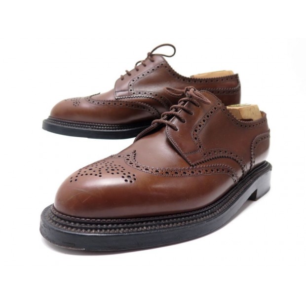 CHAUSSURES JM WESTON DERBY 590 8.5E 42.5 TRIPLE SEMELLE BOUT FLEURI SHOES 1100€