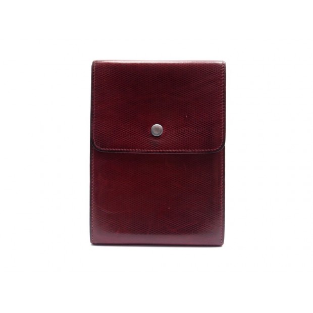 VINTAGE PORTE PHOTOS HERMES ETUI EN CUIR BORDEAUX LEATHER PHOTO HOLDER