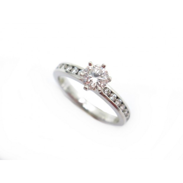 BAGUE TIFFANY T 49 EN PLATINE 925 + DIAMANT 7900 