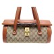 SAC A MAIN GUCCI BAMBOO BOWLING 114993 TOILE & CUIR MARRON LEATHER HANDBAG 1460€