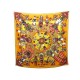 NEUF FOULARD HERMES KACHINAS CARRE GEANT 140 OLIVIER EN SOIE + BOITE SCARF 735€