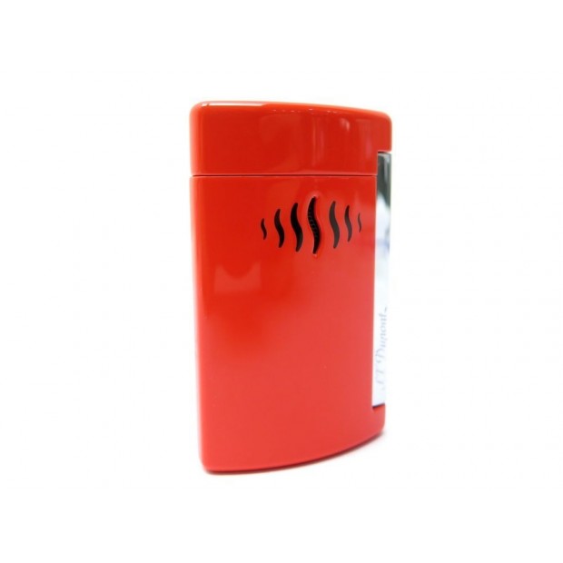 NEUF BRIQUET ST DUPONT MINIJET 010509 ORANGE FINITION CHROME LIGHTER NEW 115€