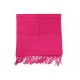 NEUF ECHARPE HERMES ETOLE EN CACHEMIRE FUSHIA + BOITE NEW CASHMERE SCARF 845€