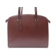 SAC A MAIN COACH EN CUIR GRAINE MARRON BROWN LEATHER SHOULDER HANDBAG 475€