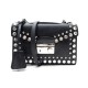 SAC PRADA CUIR NOIR STUDS ET BANDOULIERE 