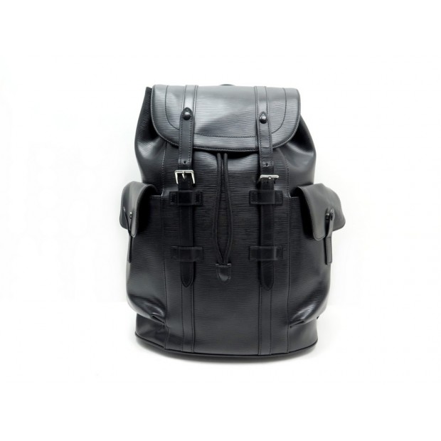 SAC A DOS LOUIS VUITTON CHRISTOPHER PM M50159 CUIR EPI NOIR BLACK BACKPACK 2660€