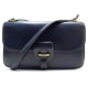 VINTAGE SAC A MAIN HERMES BALLE DE GOLF EN CUIR BOX BLEU BANDOULIERE BAG 6850€