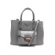 SAC PRADA CUIR SAFFIANO GRIS 