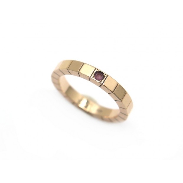 BAGUE CARTIER LANIERES B4070452 T52 EN OR ROSE ET SAPHIR + ECRIN PINK GOLD RING