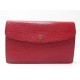 POCHETTE LOUIS VUITTON CUIR EPI ROUGE 