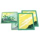 LOT DE 4 SETS DE TABLE HERMES GRENOUILLE COTON VERT & JAUNE FROG PLACEMATS