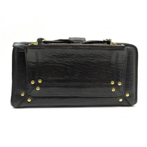 PORTEFEUILLE JEROME DREYFUSS PAUL EN CUIR NOIR + BOITE BLACK LEATHER WALLET 305€