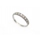 BAGUE T59 EN PLATINE 950 2.9GR SERTIE 10 DIAMANTS 0.57 CT PLATINUM DIAMONDS RING