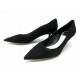 NEUF CHAUSSURES CHRISTIAN DIOR 39 ESCARPINS EN DAIM NOIR SUEDE PUMP SHOES 650€