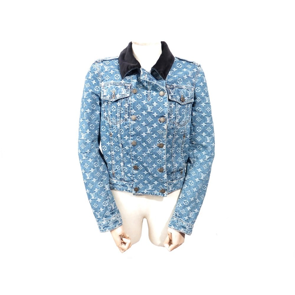Louis Vuitton - Veste en jean multicolore pour femme En vente sur 1stDibs