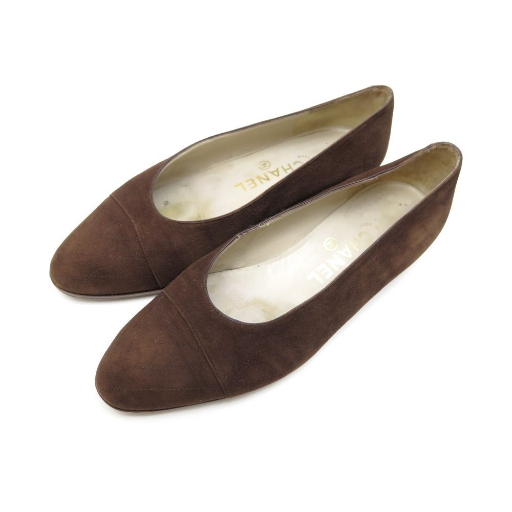 brown suede flat shoes