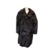 NEUF MANTEAU LASKA TAILLE 44 L EN FOURRURE DE RAGONDIN D ELEVAGE FUR COAT JACKET