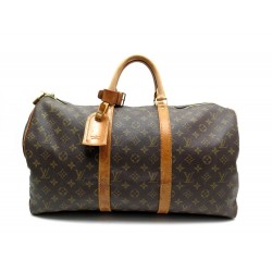 VINTAGE SAC DE VOYAGE LOUIS VUITTON KEEPALL 50 M41426 TOILE MONOGRAM BAG 1060€