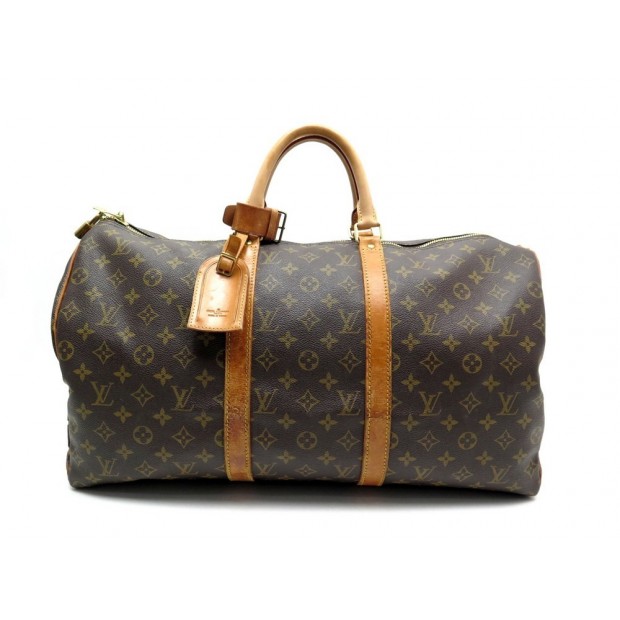 VINTAGE SAC DE VOYAGE LOUIS VUITTON KEEPALL 50 M41426 TOILE MONOGRAM BAG 1060€