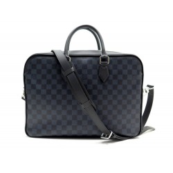 NEUF SACOCHE LOUIS VUITTON DANDY MM N44000 BANDOULIERE TOILE DAMIER COBALT 2265€