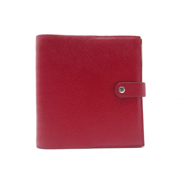 COUVERTURE CARNET HERMES AGENDA EN CUIR MYSORE ROUGE CAHIER NOTEBOOK COVER 455€