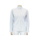 NEUF CHEMISE YVES SAINT LAURENT 201379 COL SMOKING 34 S COTON BLANC RAYURES 490€