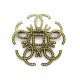 BROCHE CHANEL LOGO CC DORE 