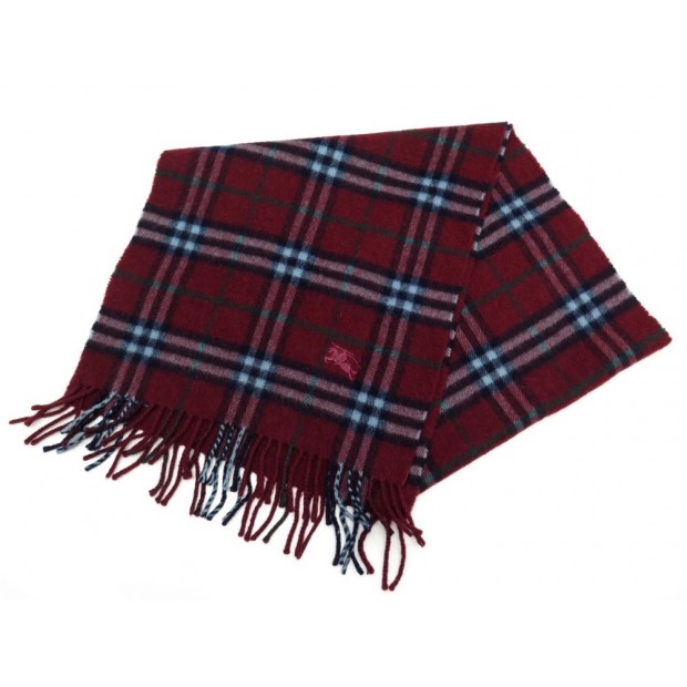 ECHARPE BURBERRYS MOTIF VINTAGE CHECK TARTAN CACHEMIRE CASHMERE SCARF 420€