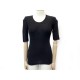 PULL HERMES TSHIRT TAILLE 36 S EN CACHEMIRE NOIR BLACK CASHMERE SWEATER TOP 920€